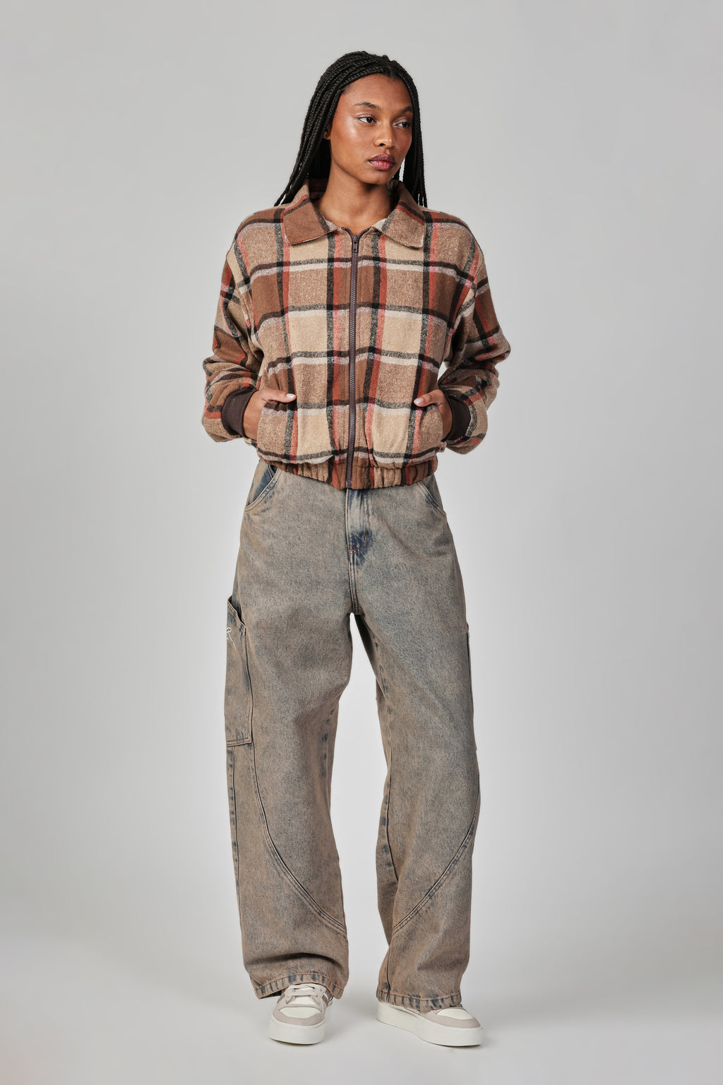 PLAID FLANEL OVERSIZED JACKET THESAINT
