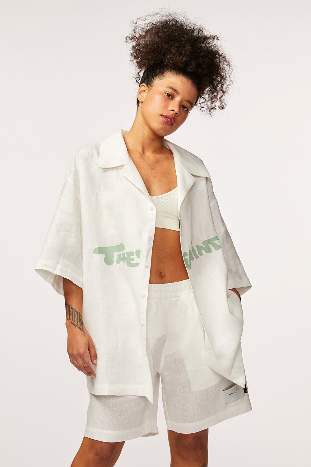 CAMISA MANGA CURTA LINHO THESAINT