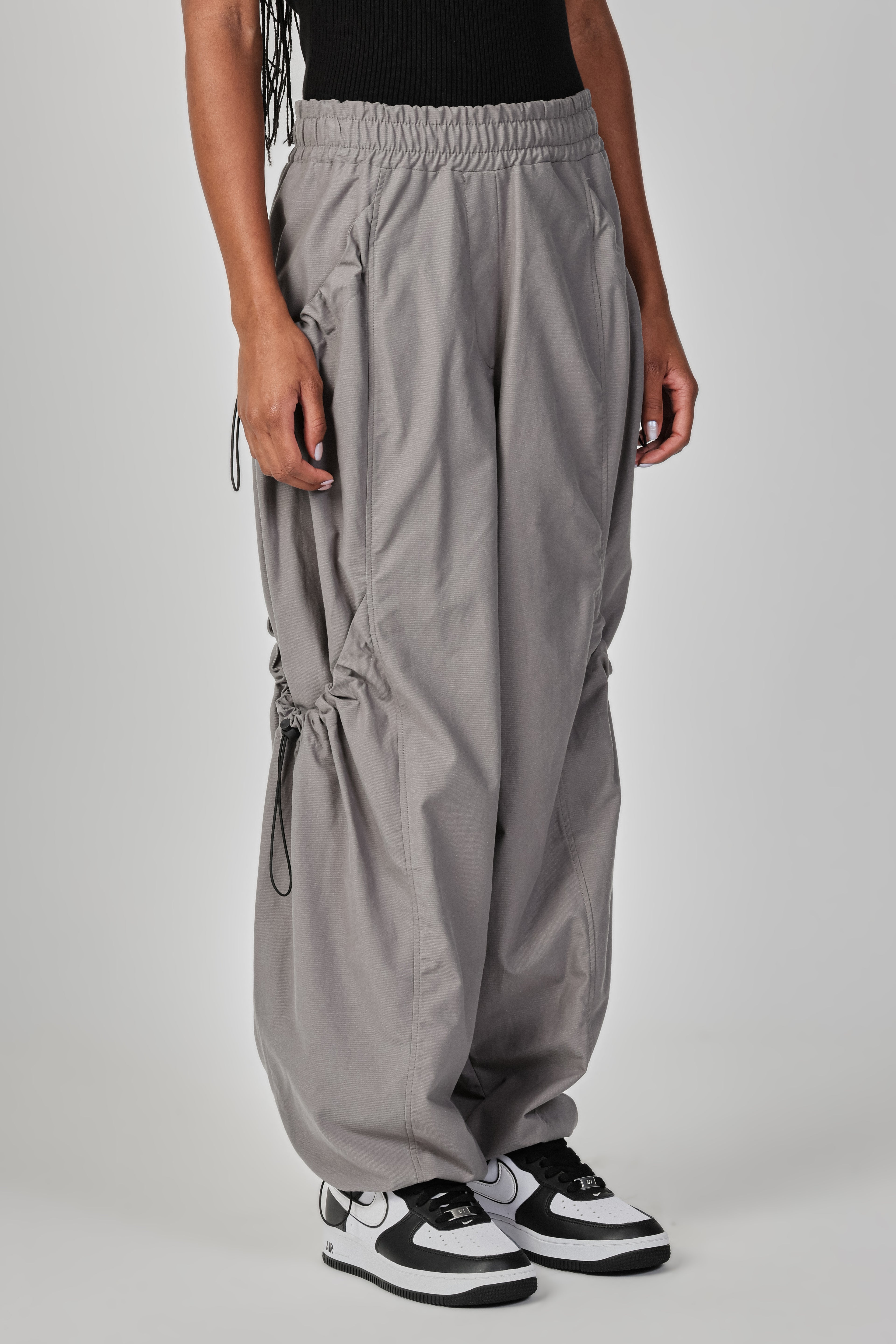 NYLON BAGGY PANTS WITH ADJUSTMENT THESAINT