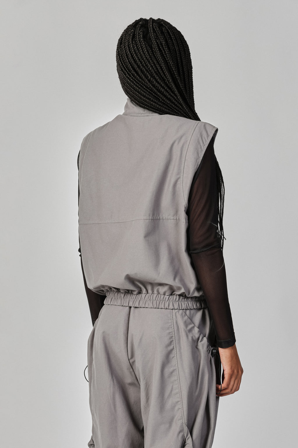 OVERSIZED NYLON VEST WITH POCKETS THESAINT