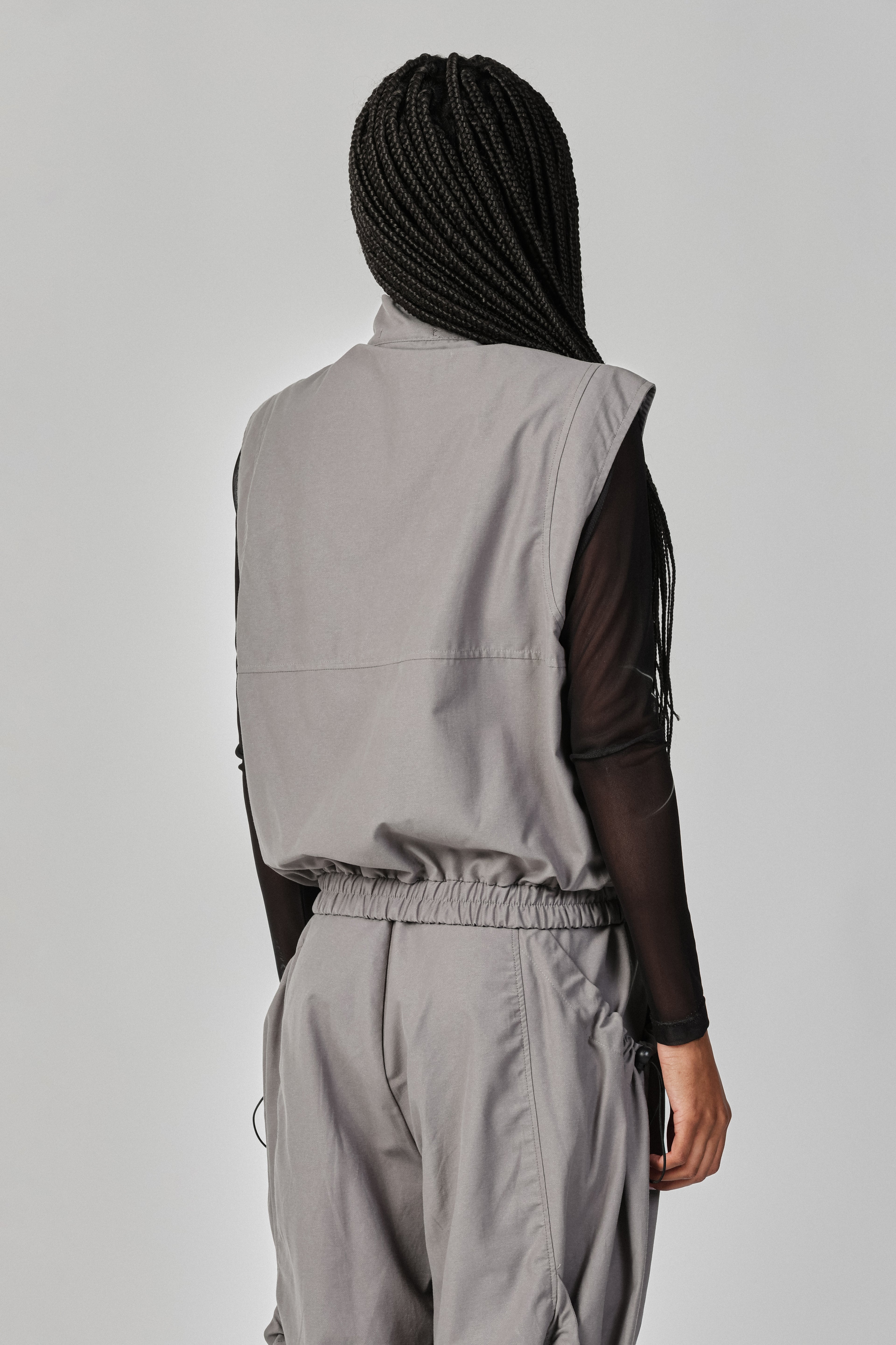 OVERSIZED NYLON VEST WITH POCKETS THESAINT