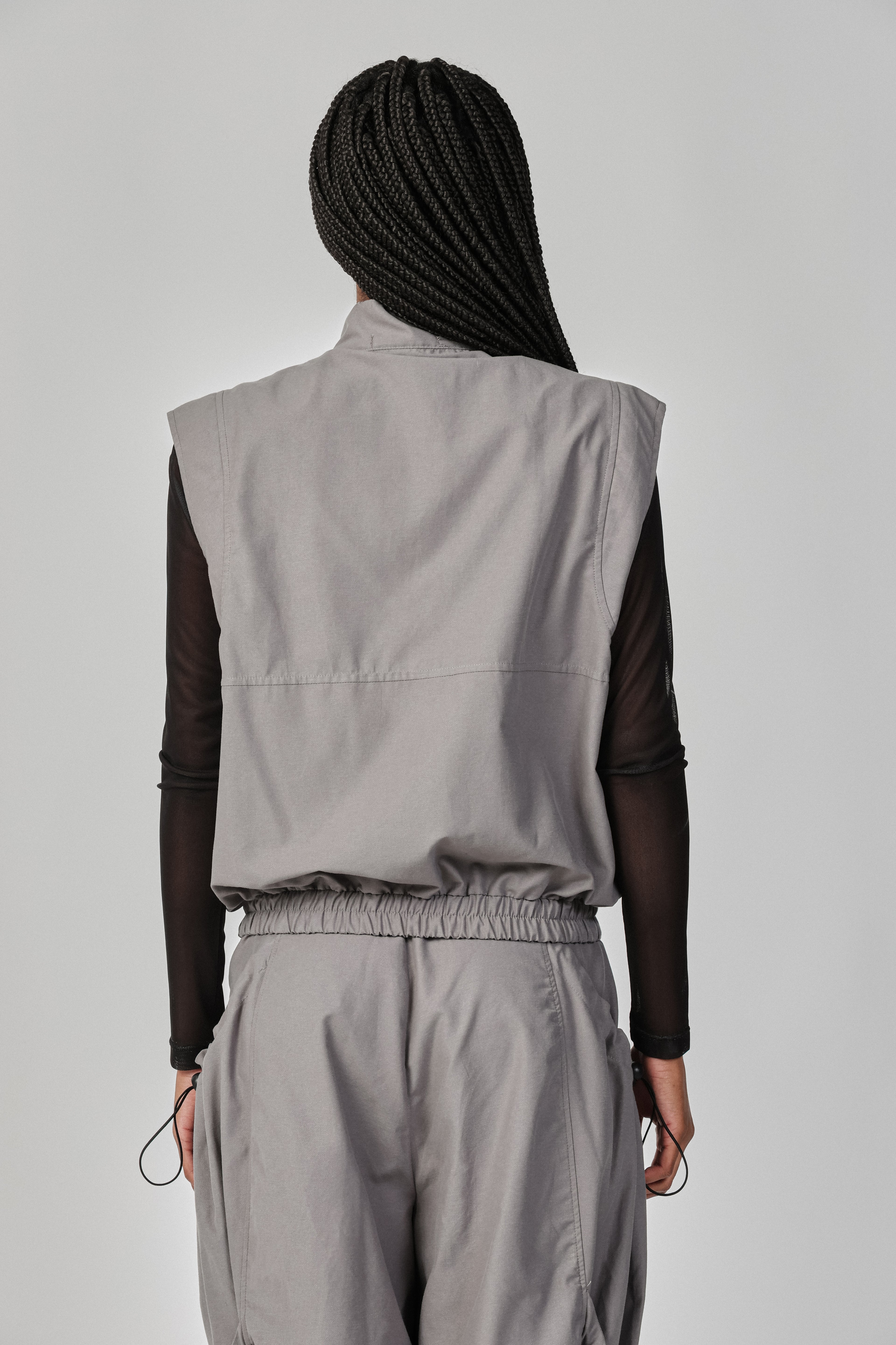 OVERSIZED NYLON VEST WITH POCKETS THESAINT