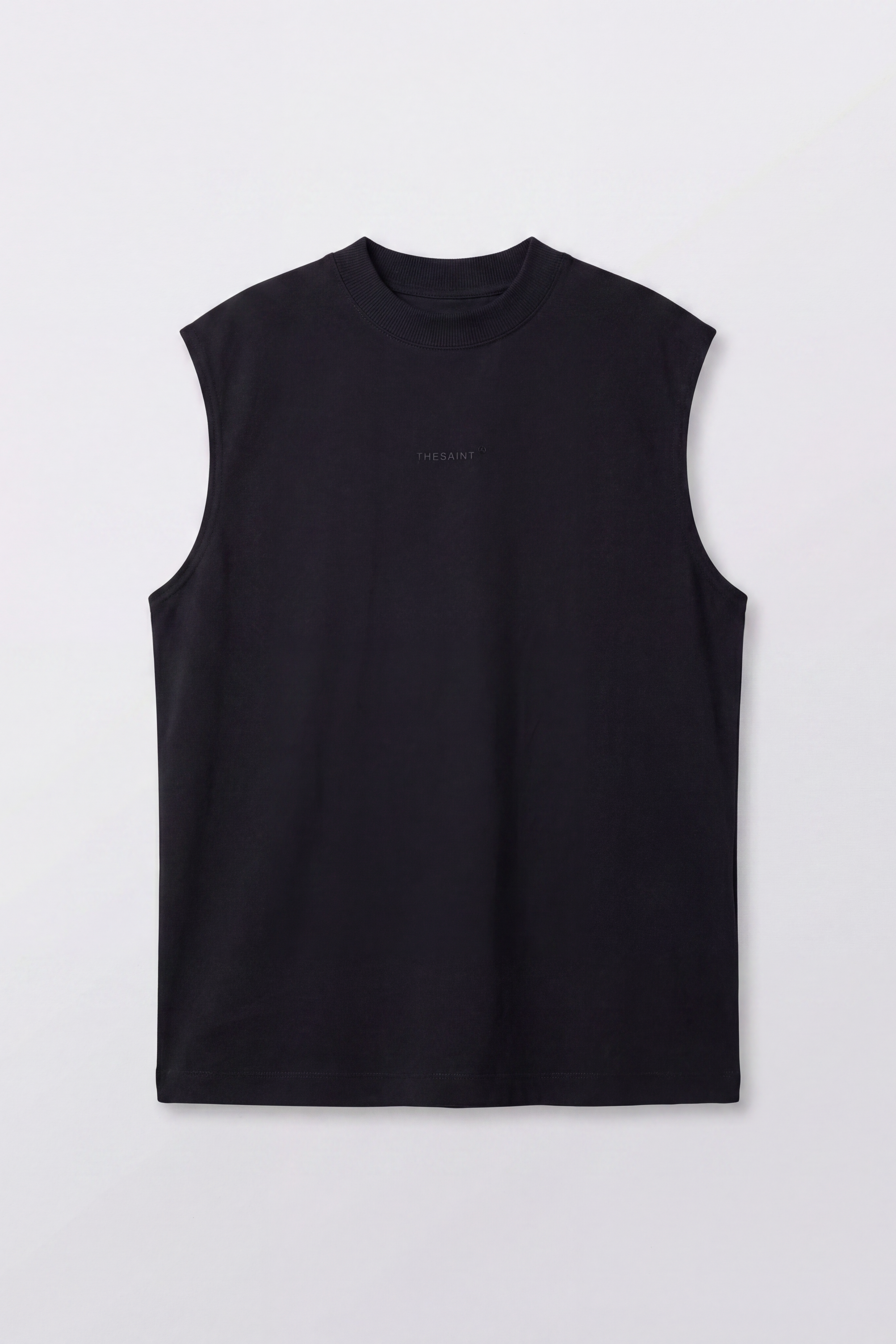 TANK TOP TURTLENECK  SOLID