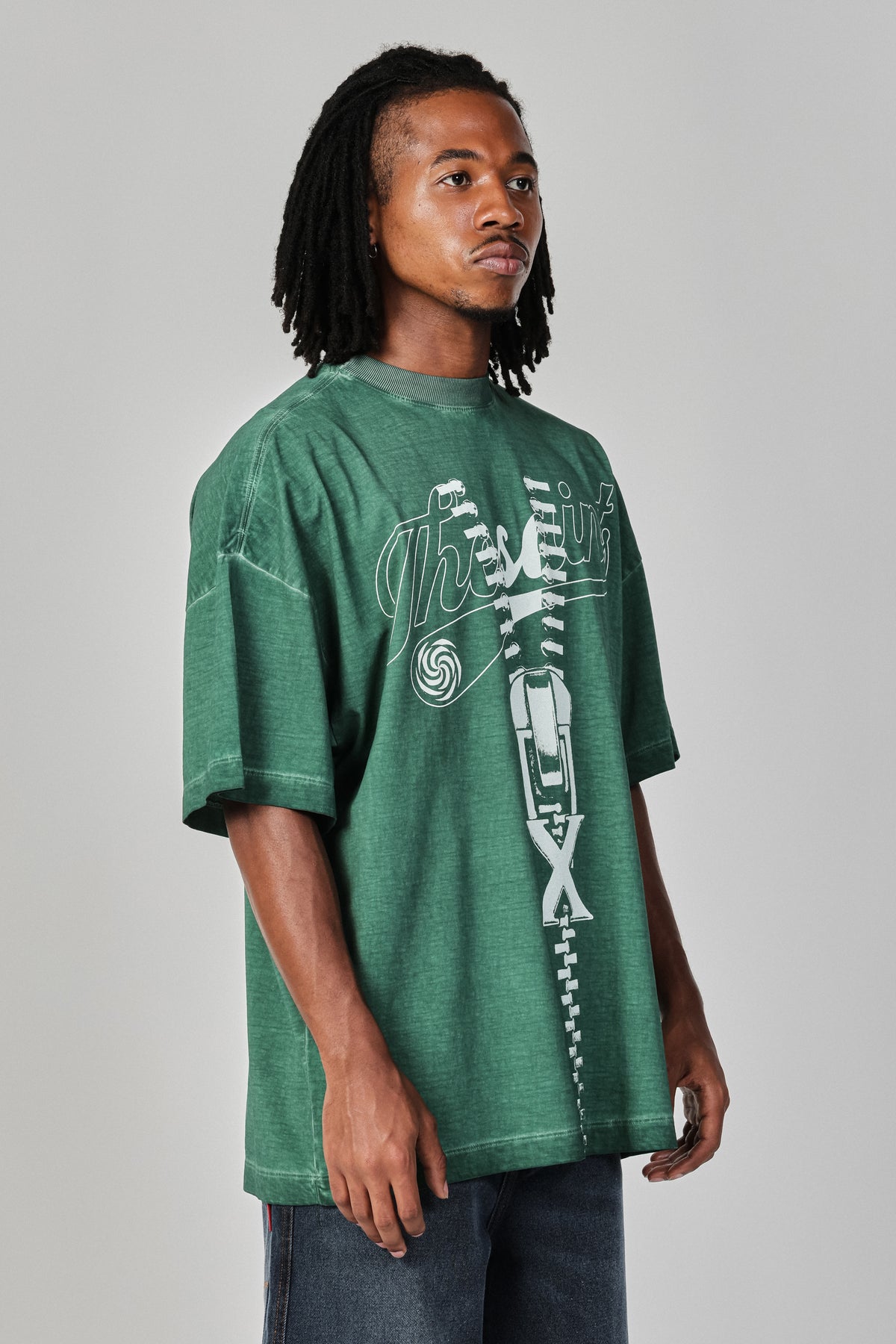 T-SHIRT OVERSIZED ZIPPER X