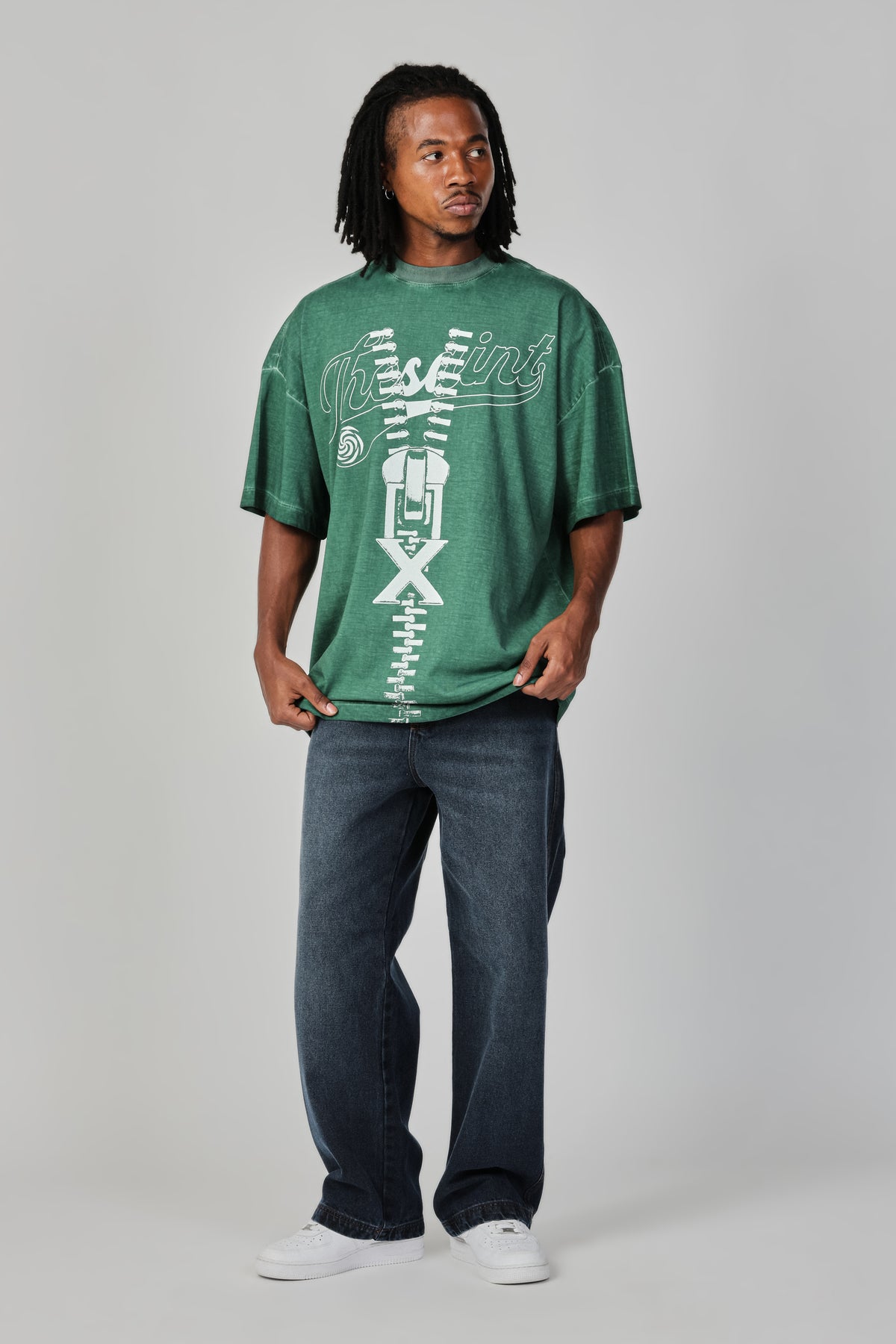 T-SHIRT OVERSIZED ZIPPER X