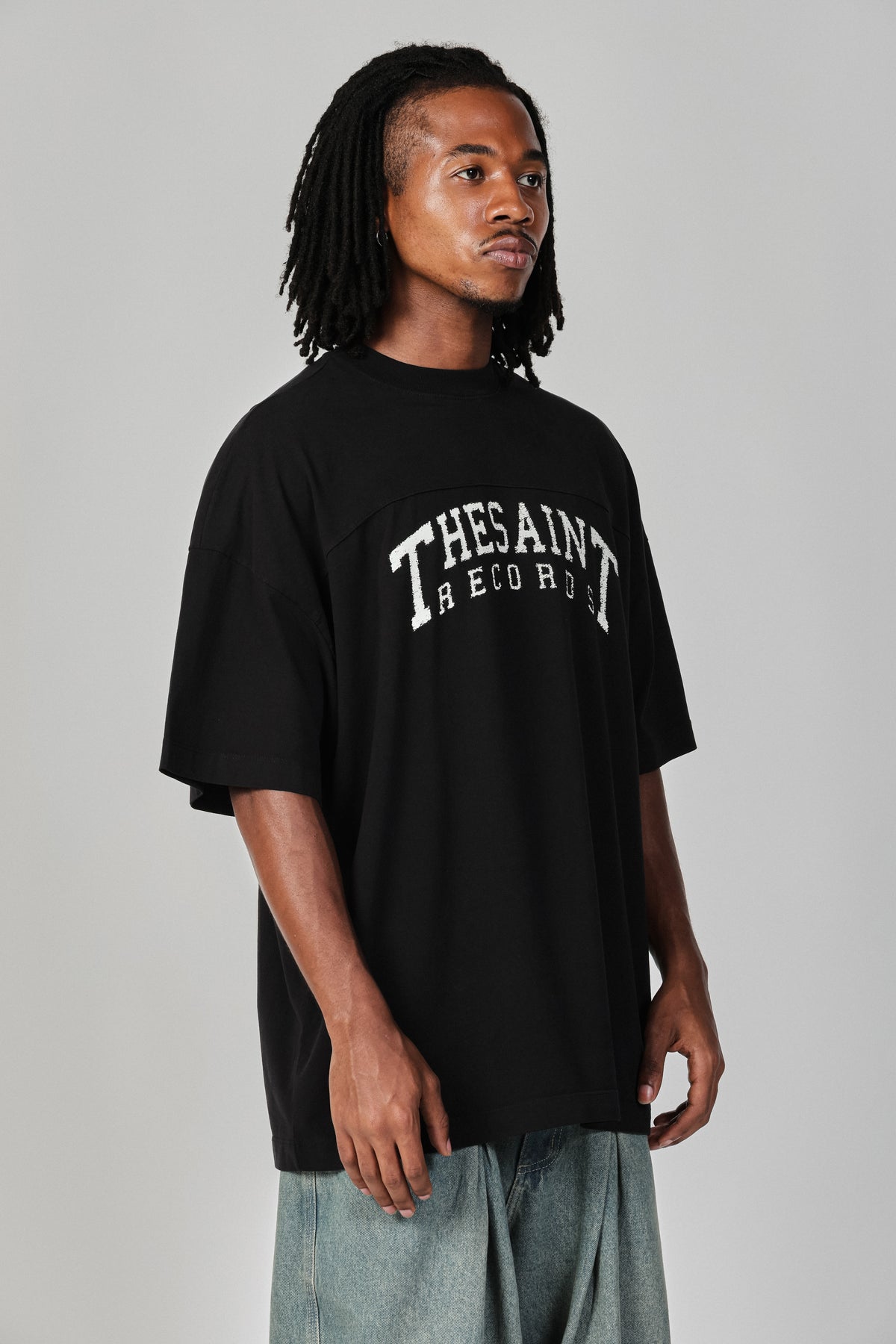 T-SHIRT OVERSIZED RECORDS GRUNGE