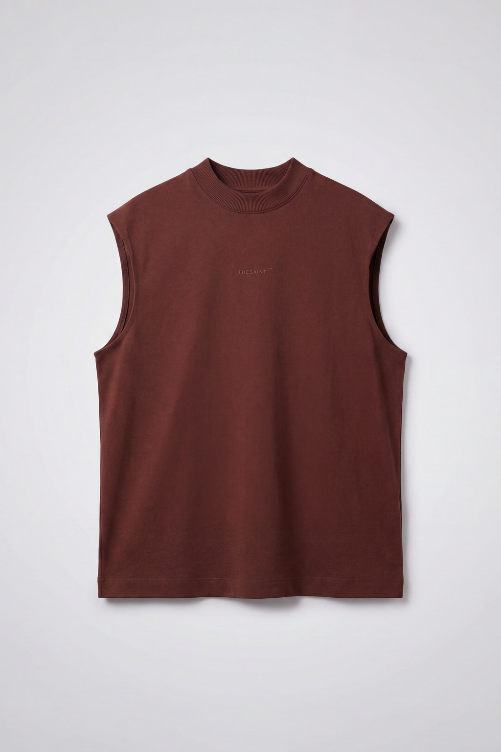 TANK TOP TURTLENECK  SOLID