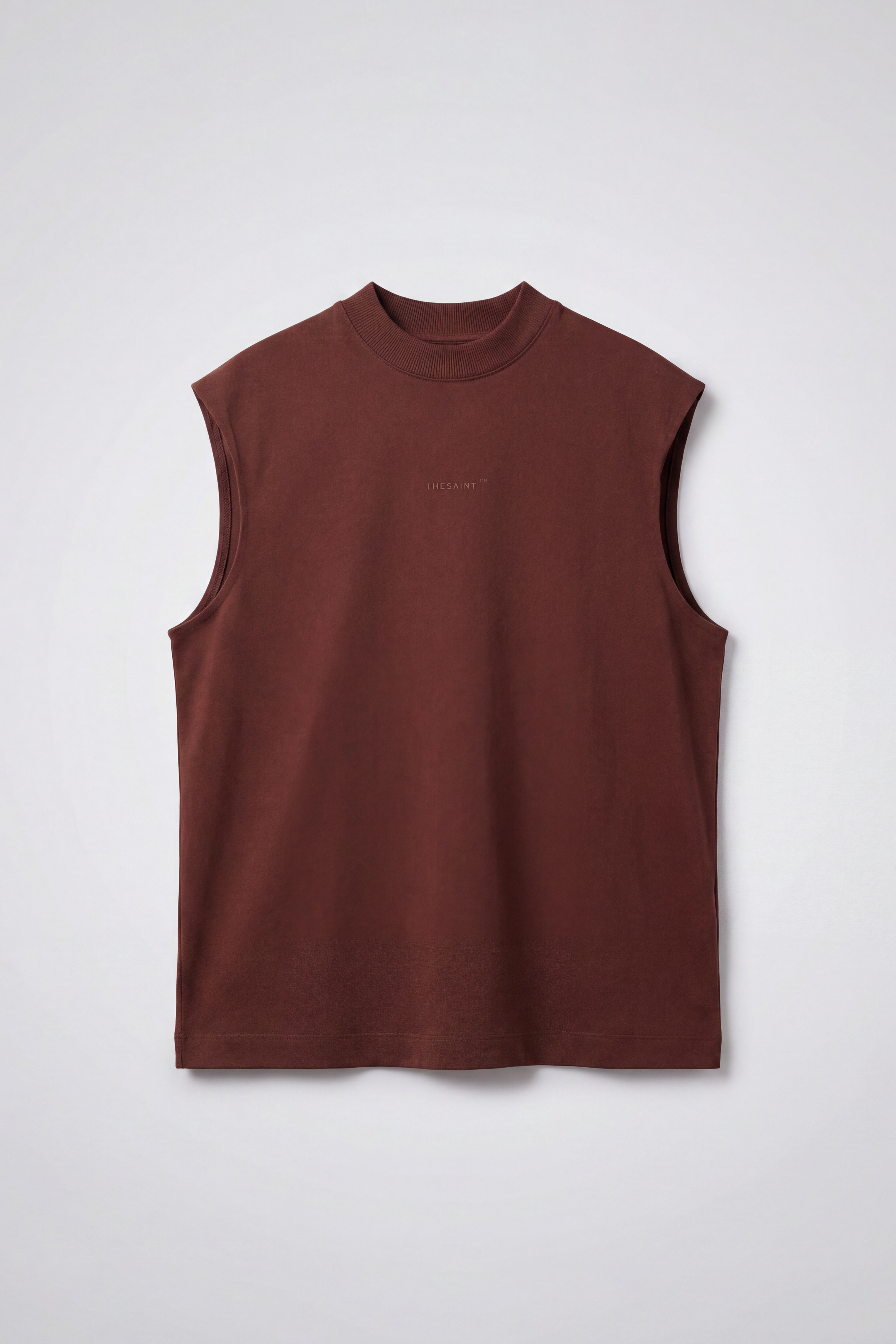 TANK TOP TURTLENECK  SOLID