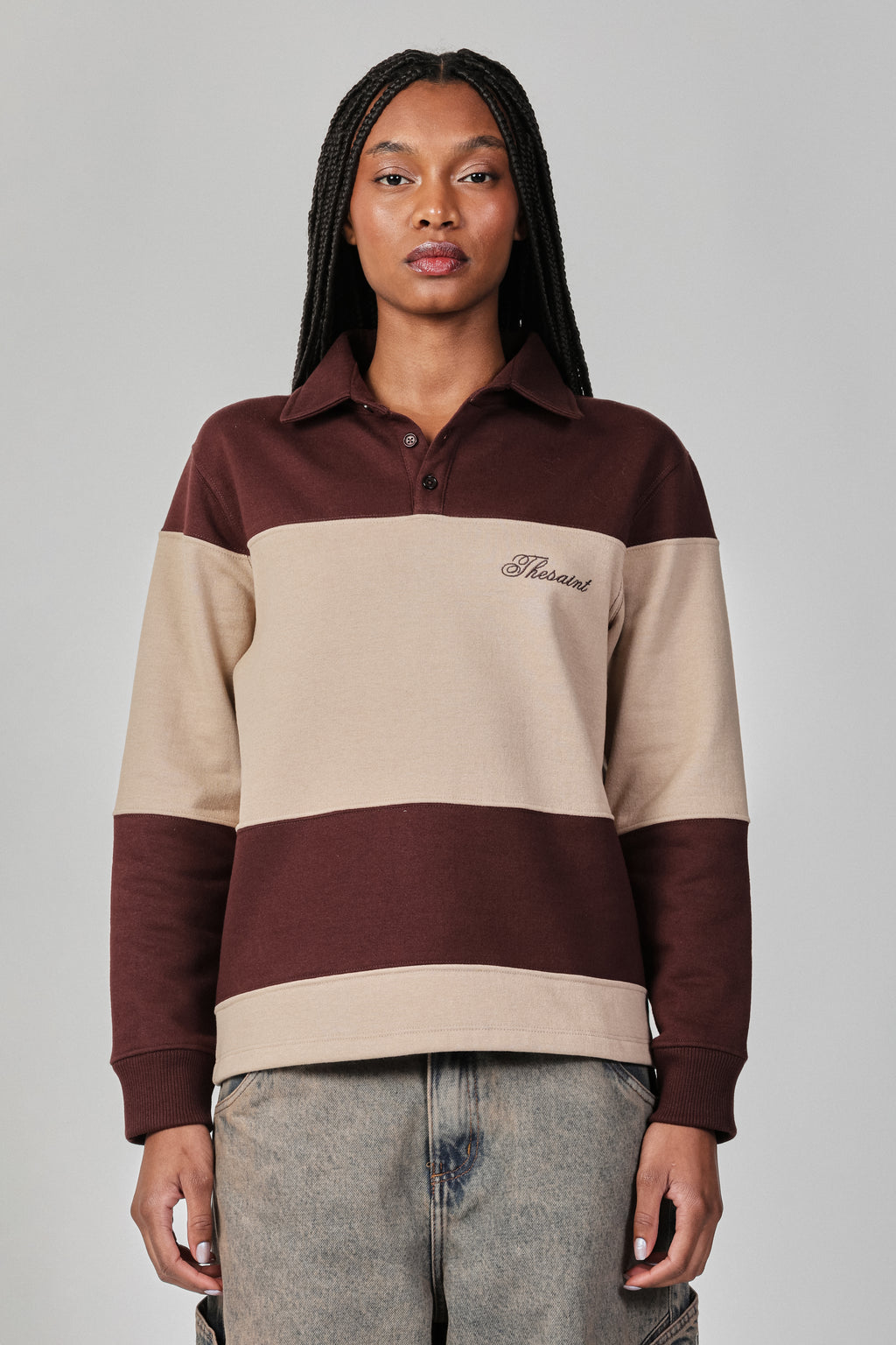 REGULAR FLEECE POLO SHIRT THESAINT