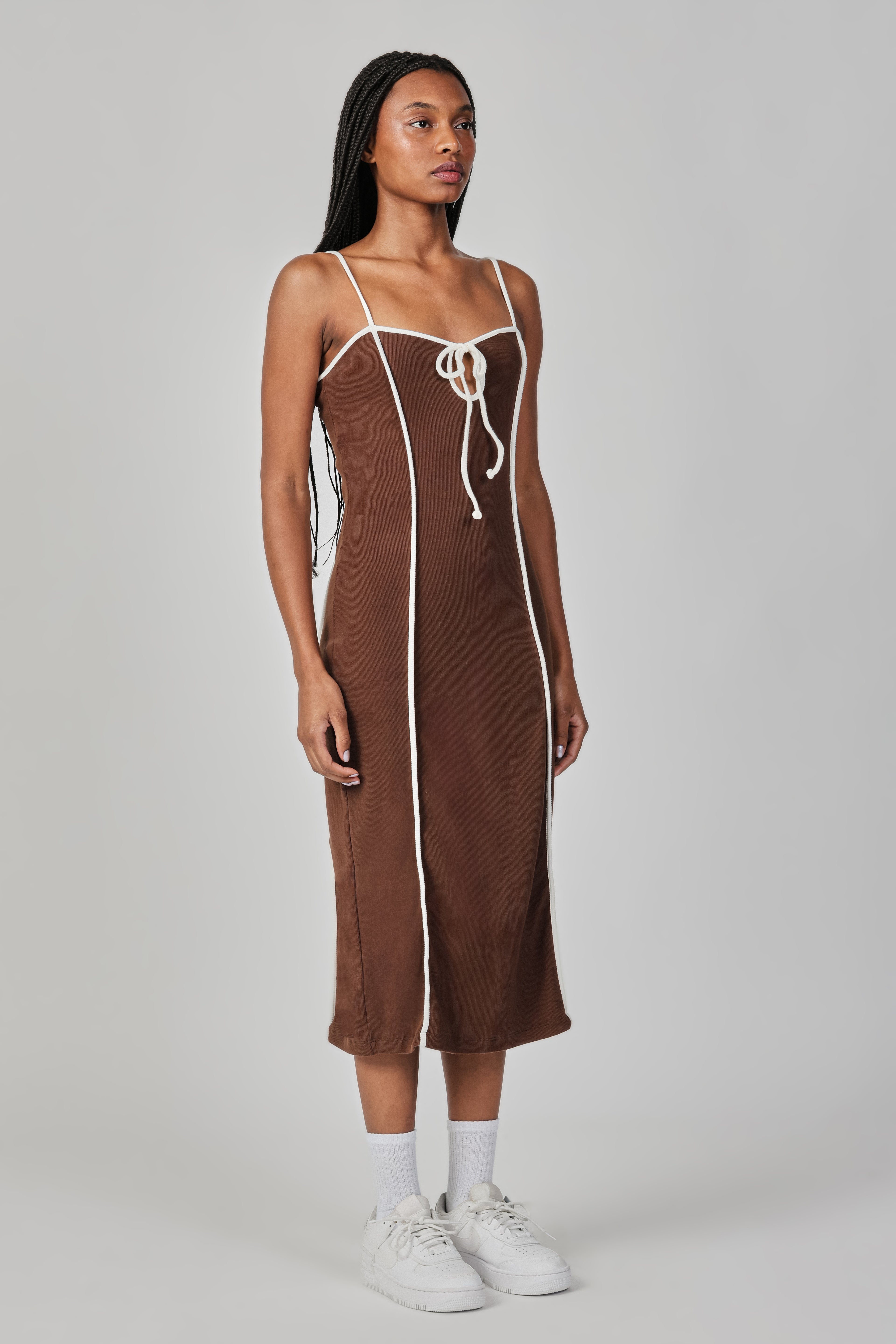 RIBBED MIDI DRESS THESAINT