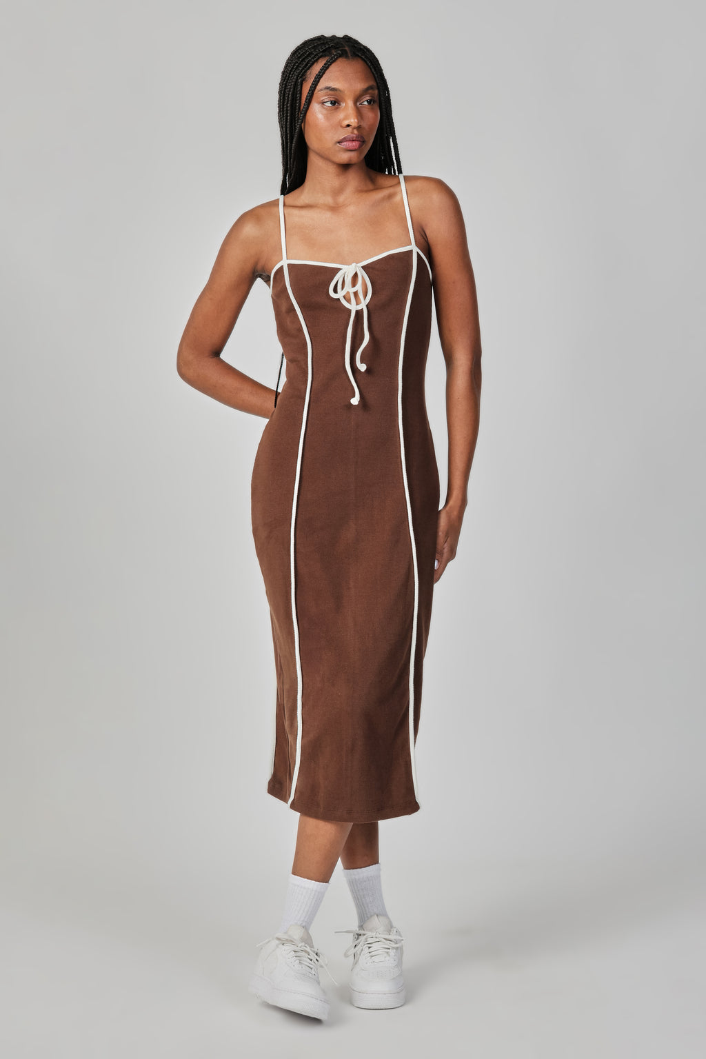RIBBED MIDI DRESS THESAINT