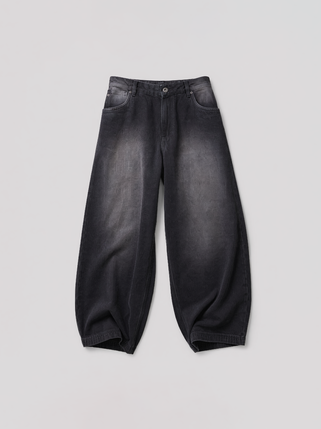 BAGGY DENIM PANTS SPATULA EFFECT