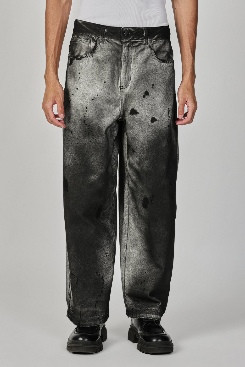 DENIM PANTS BAGGY SPLATTER