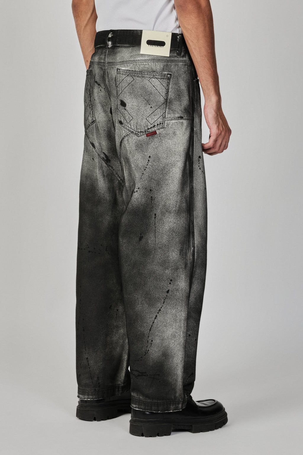 DENIM PANTS BAGGY SPLATTER