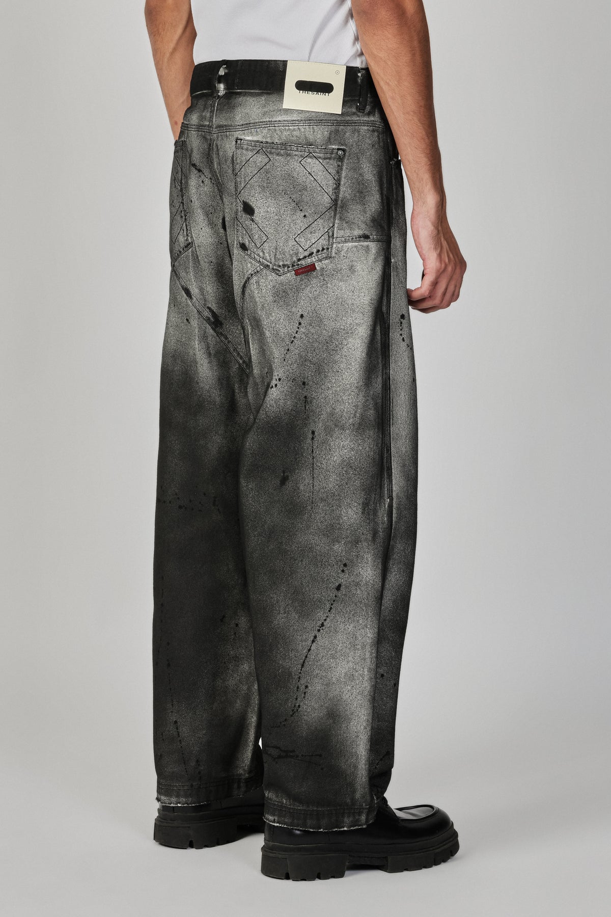 DENIM PANTS BAGGY SPLATTER