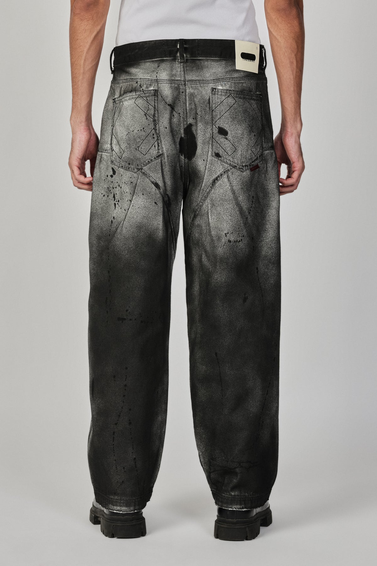 DENIM PANTS BAGGY SPLATTER