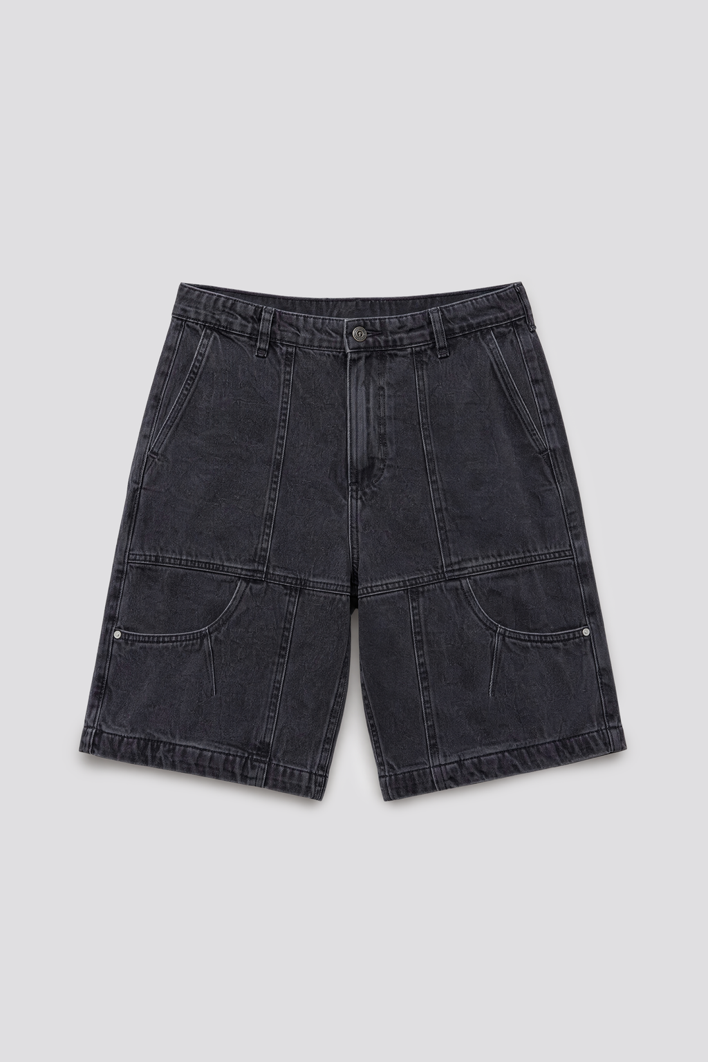 DENIM JORTS POCKETS