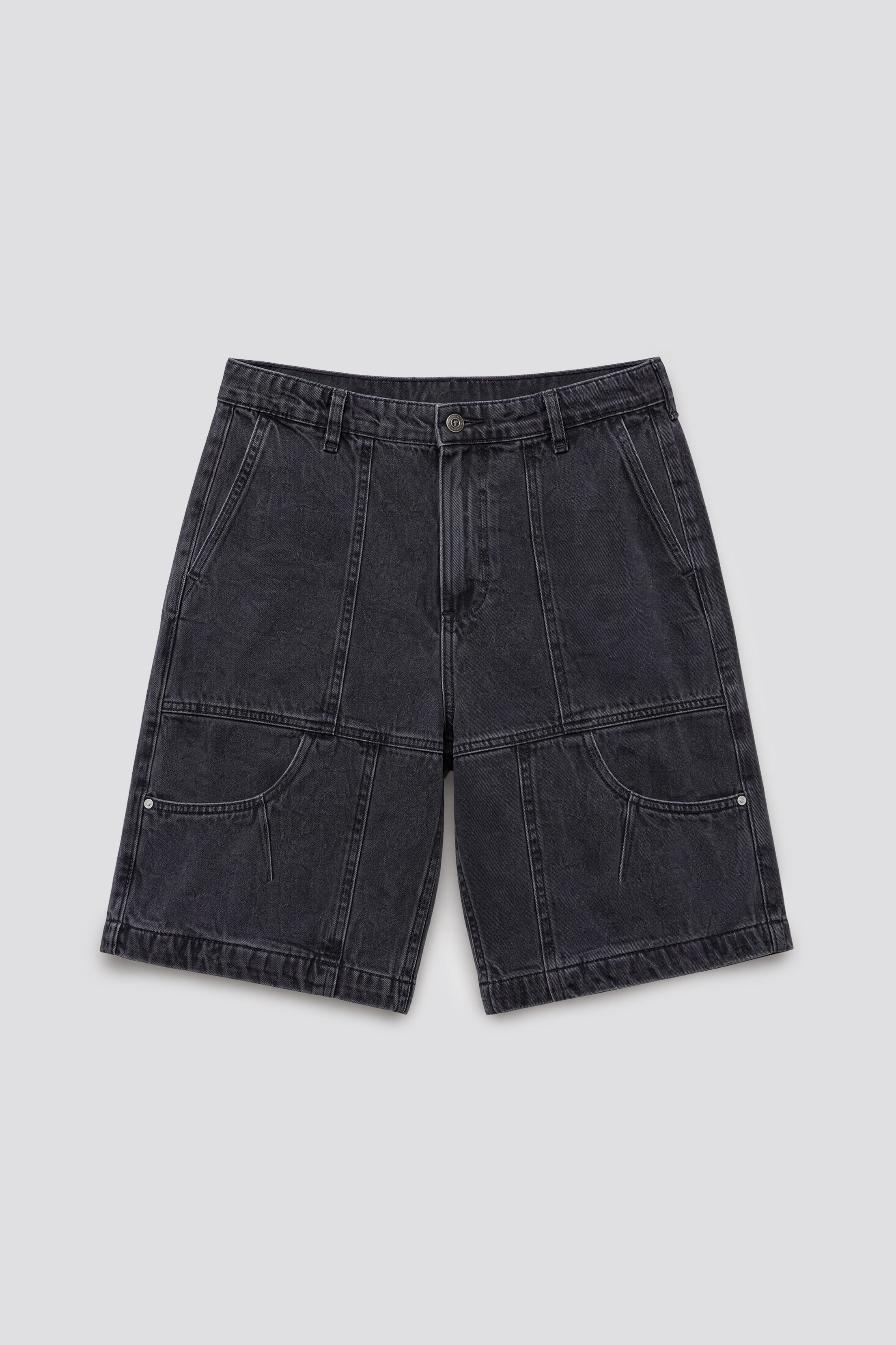 DENIM JORTS POCKETS