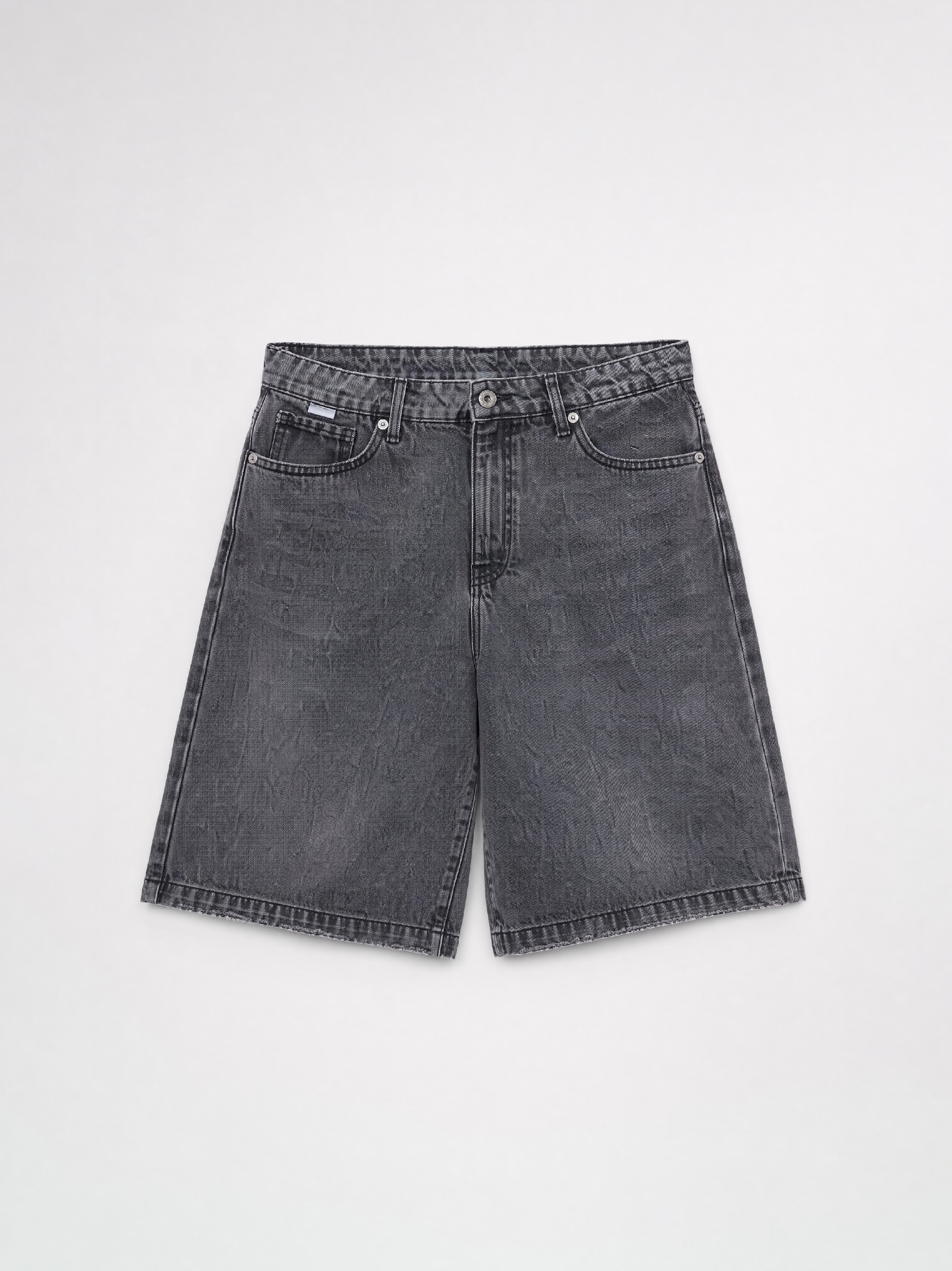 DENIM JORTS SOLID