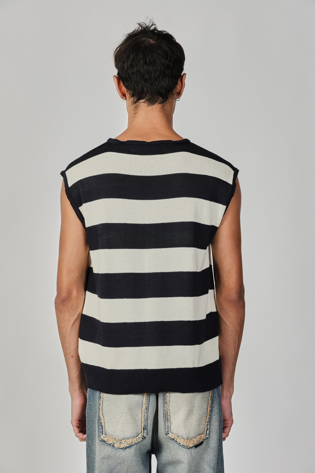 STRIPED KNIT TANK TOP