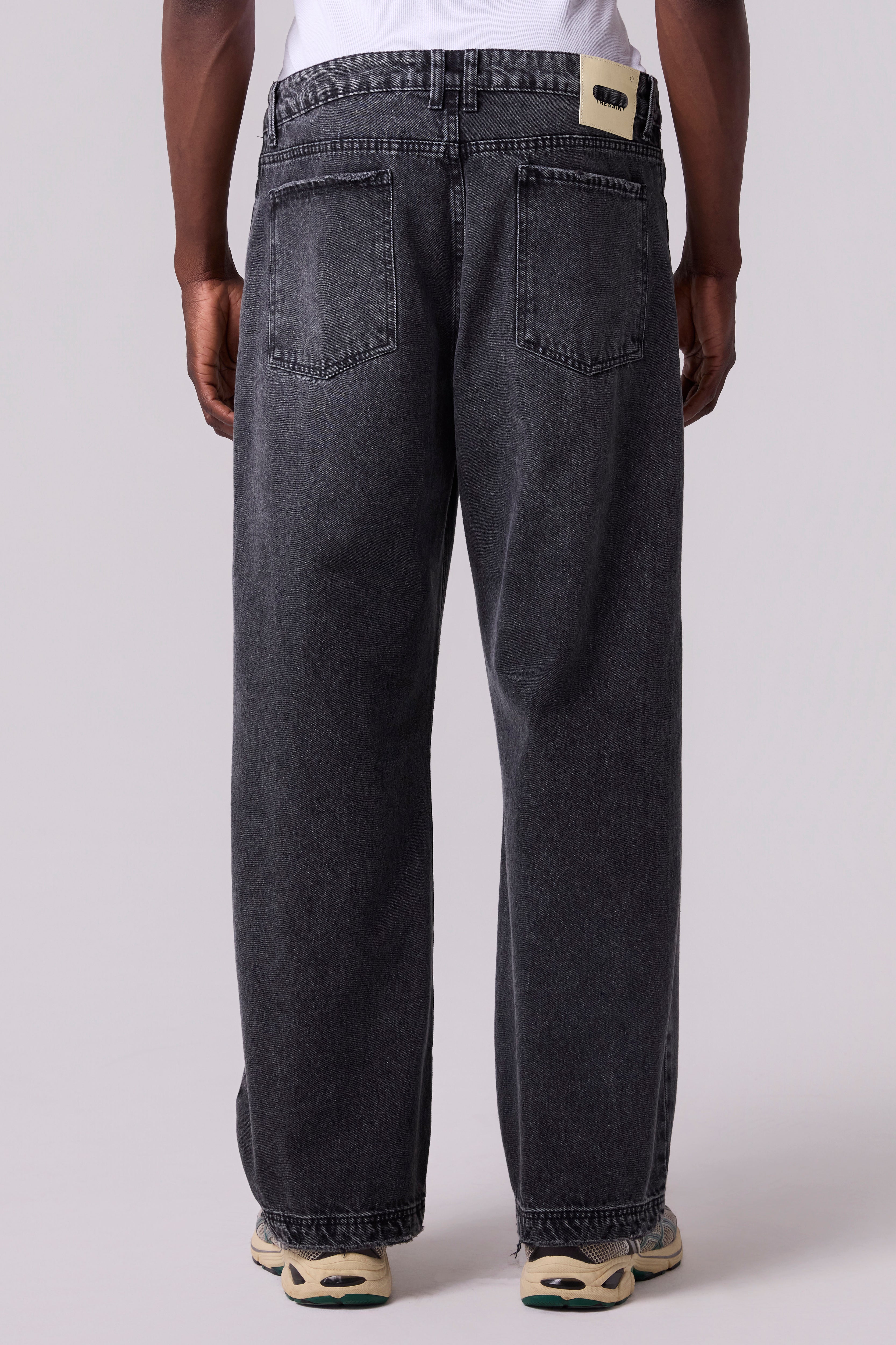 REGULAR DENIM PANTS SOLID