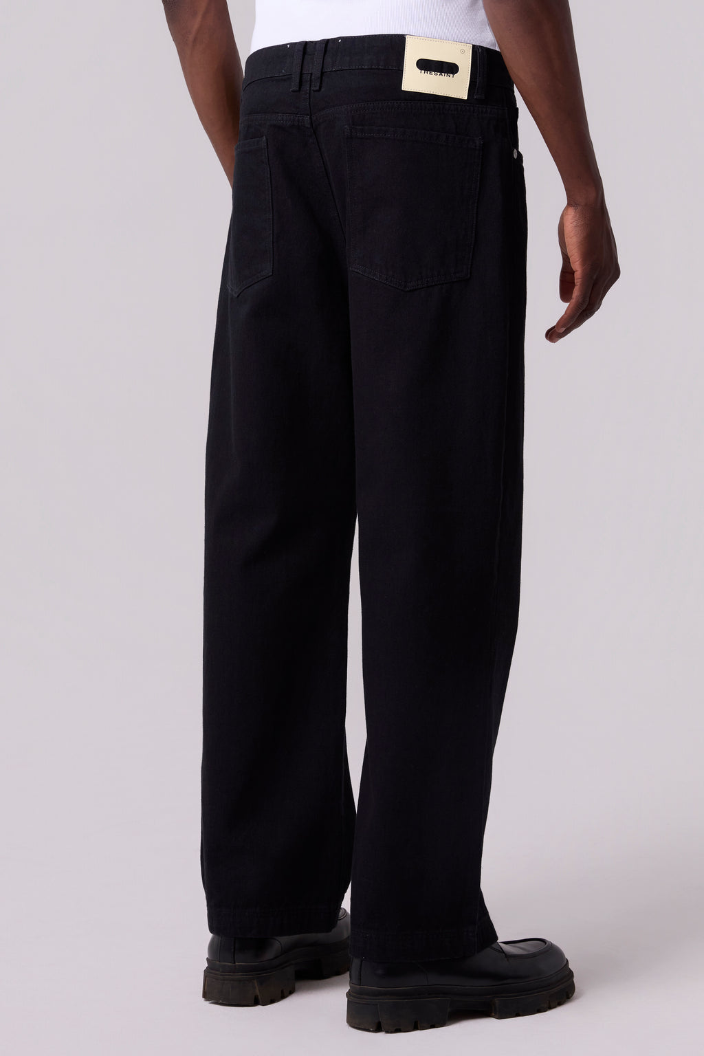 REGULAR DENIM PANTS SOLID