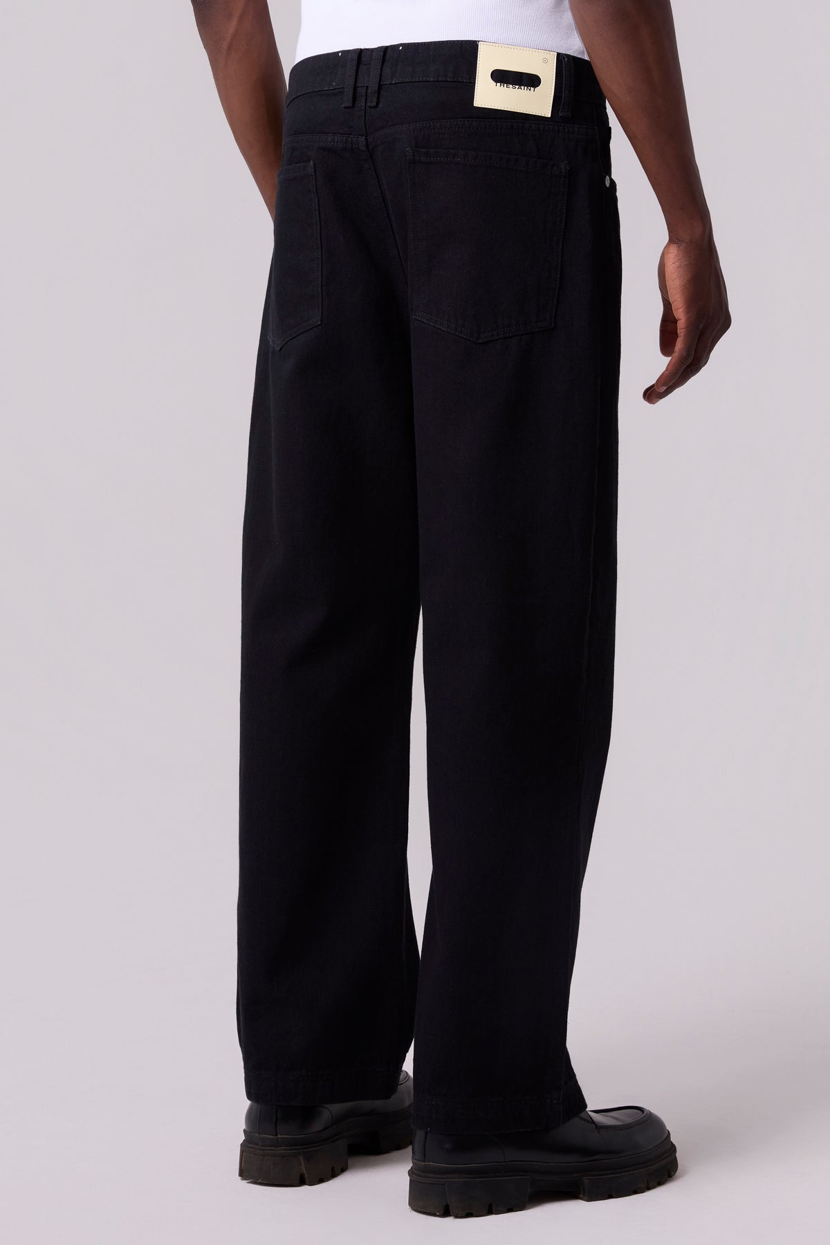 REGULAR DENIM PANTS SOLID