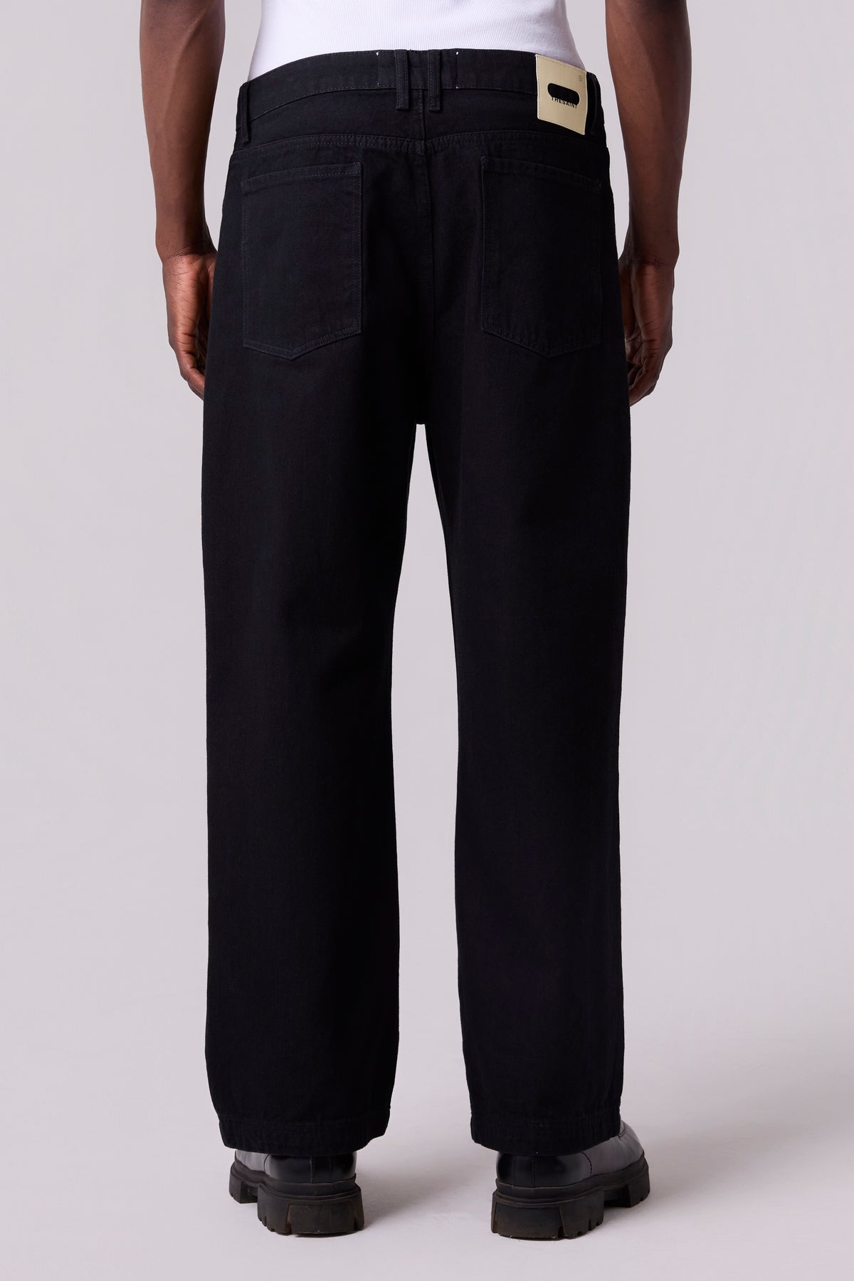 REGULAR DENIM PANTS SOLID