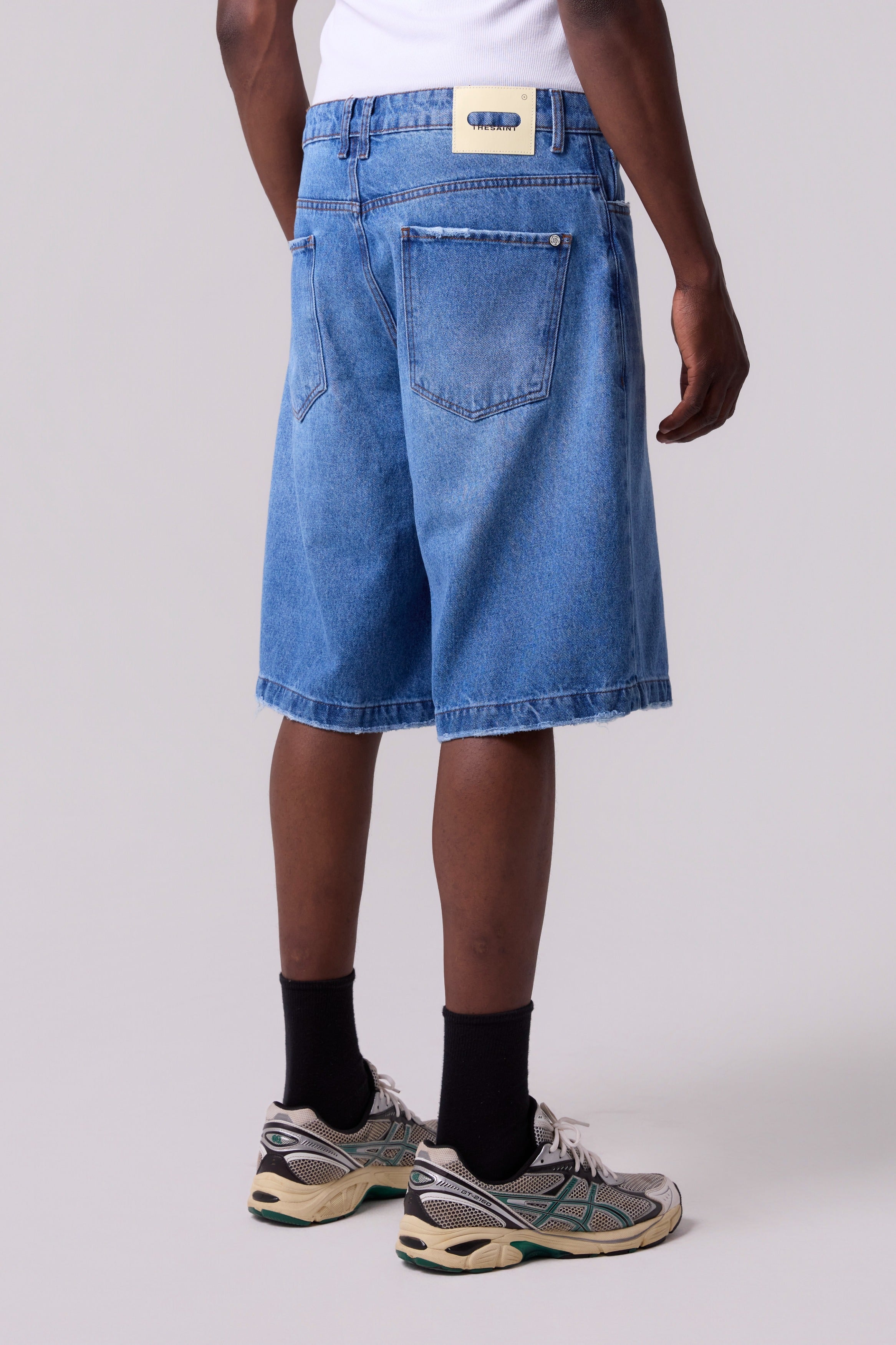 DENIM JORTS SOLID