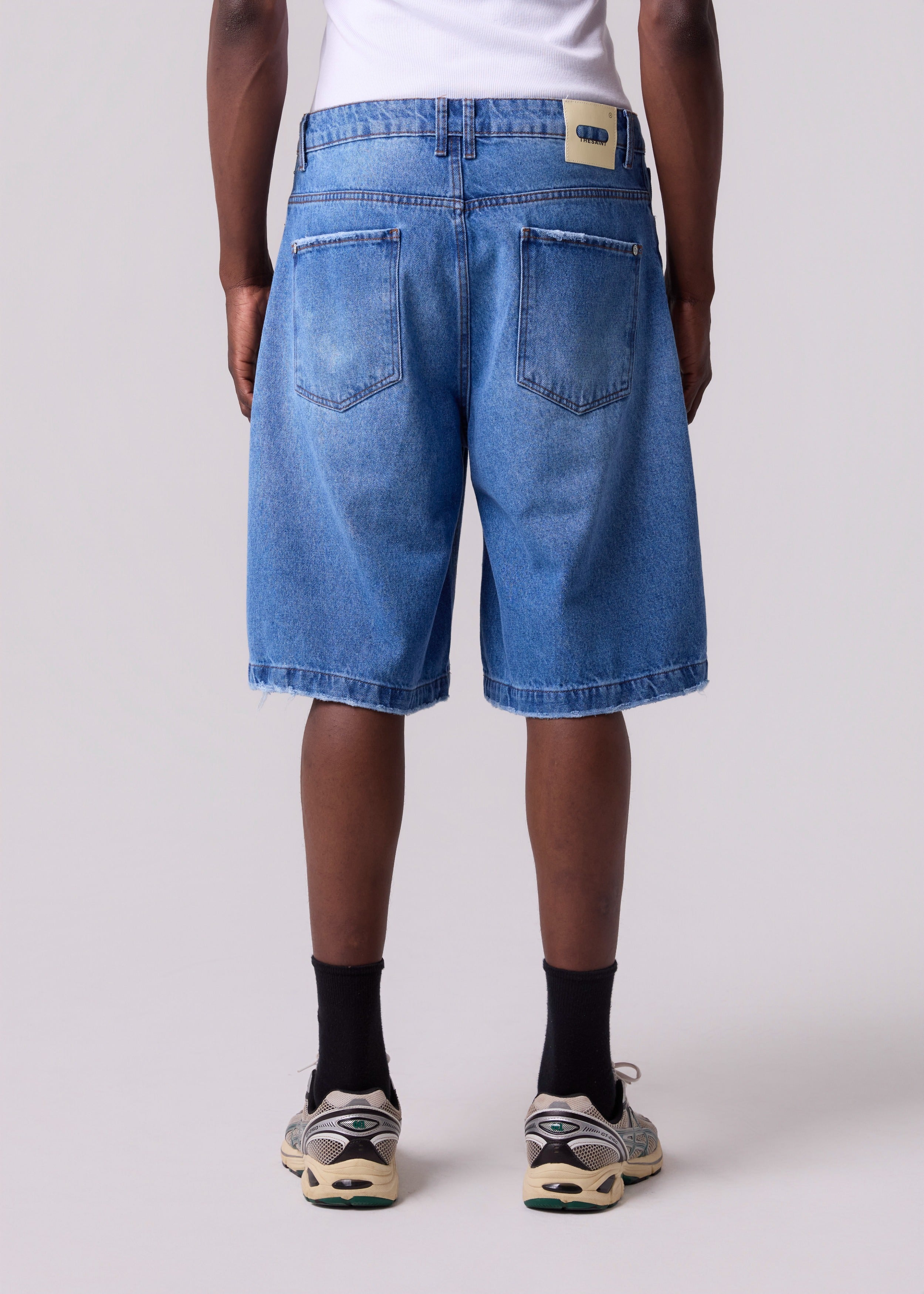 DENIM JORTS SOLID
