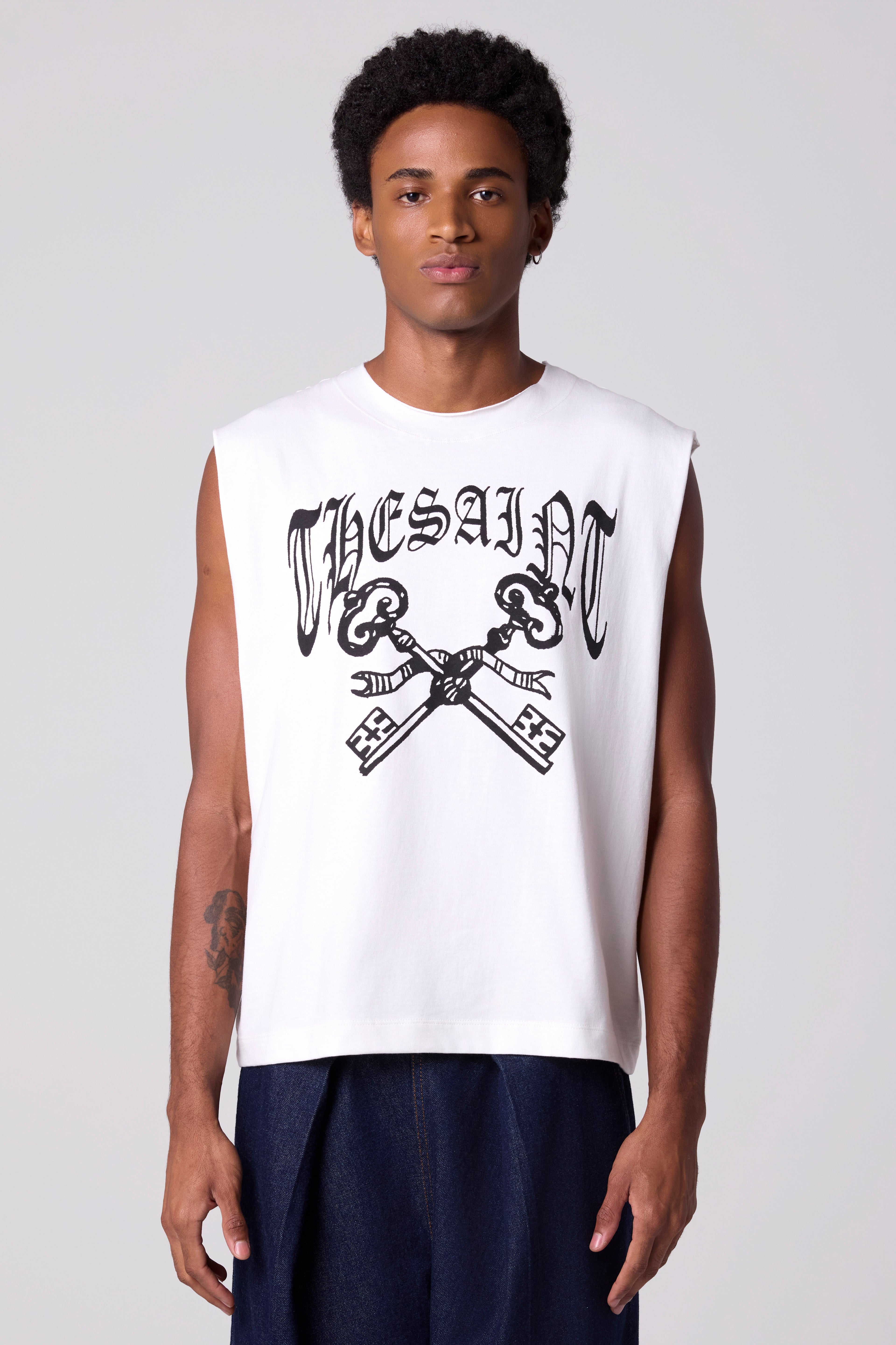 TANK TOP CROSSED KEYS